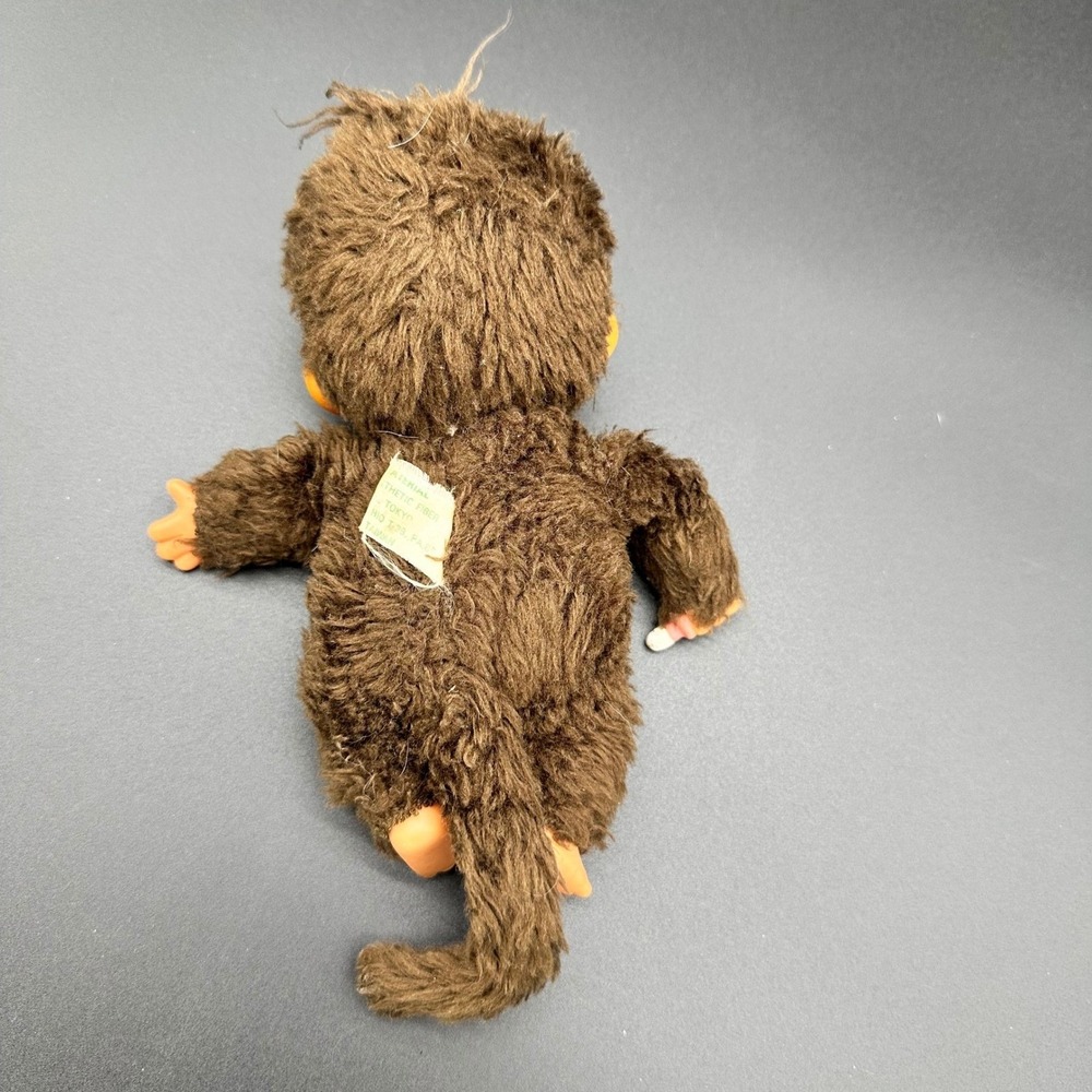 Vintage Monchhichi Monkey Doll Thumbsucking Pacifier Plush Toy Japan 1974 7" - Picture 6 of 6